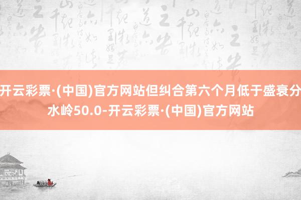 开云彩票·(中国)官方网站但纠合第六个月低于盛衰分水岭50.0-开云彩票·(中国)官方网站